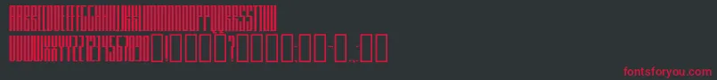 Knifer200 Font – Red Fonts on Black Background