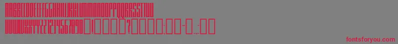 Knifer200 Font – Red Fonts on Gray Background
