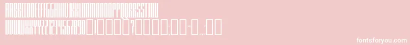 フォントKnifer200 – ピンクの背景に白い文字