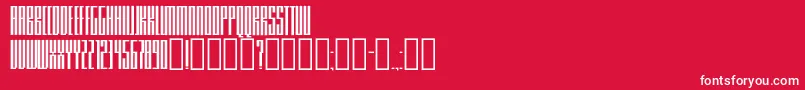Knifer200 Font – White Fonts on Red Background