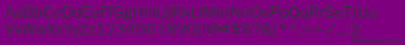 ItcfranklingothicstdBook Font – Black Fonts on Purple Background