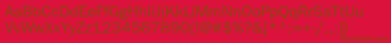 ItcfranklingothicstdBook Font – Brown Fonts on Red Background