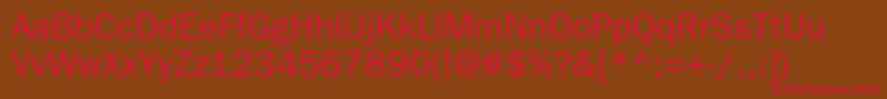 ItcfranklingothicstdBook Font – Red Fonts on Brown Background