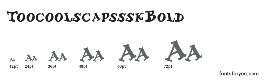 ToocoolscapssskBold Font Sizes