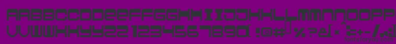 Logic-Schriftart – Schwarze Schriften auf violettem Hintergrund