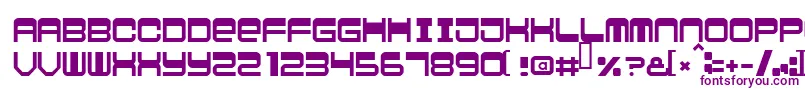 Logic Font – Purple Fonts on White Background