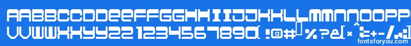 Fonte Logic – fontes brancas em um fundo azul