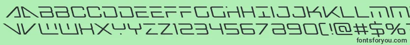Bansheepilotleft Font – Black Fonts on Green Background