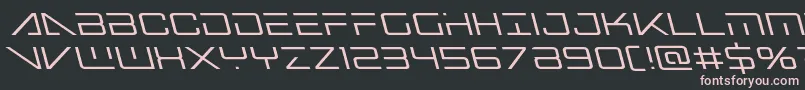 Bansheepilotleft Font – Pink Fonts on Black Background