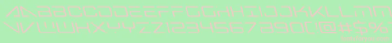 Bansheepilotleft Font – Pink Fonts on Green Background