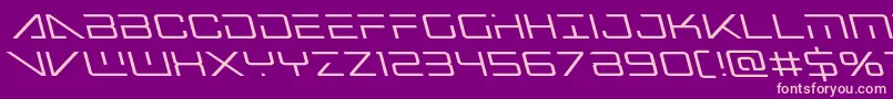 Bansheepilotleft Font – Pink Fonts on Purple Background