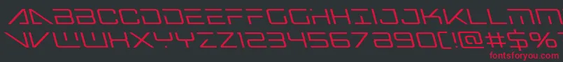 Bansheepilotleft Font – Red Fonts on Black Background