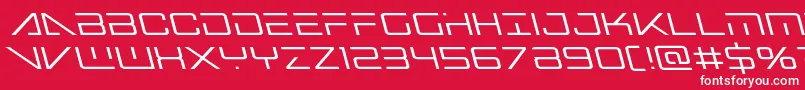 Bansheepilotleft Font – White Fonts on Red Background