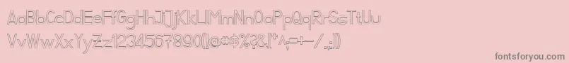 FibelSuedKontur Font – Gray Fonts on Pink Background