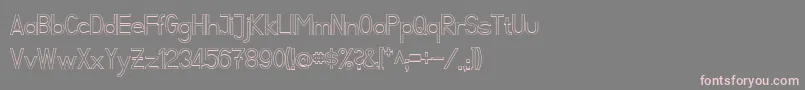 FibelSuedKontur Font – Pink Fonts on Gray Background