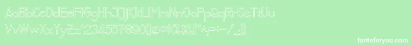 FibelSuedKontur Font – White Fonts on Green Background