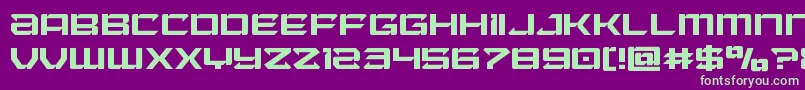 Laserwolf Font – Green Fonts on Purple Background