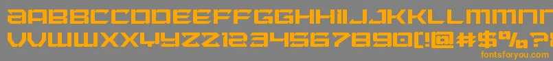 Шрифт Laserwolf – оранжевые шрифты на сером фоне