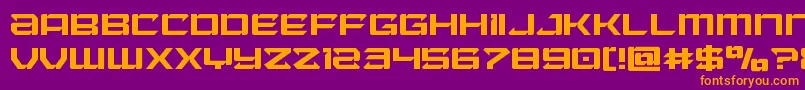 Laserwolf Font – Orange Fonts on Purple Background