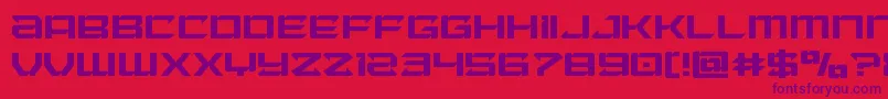 Laserwolf Font – Purple Fonts on Red Background