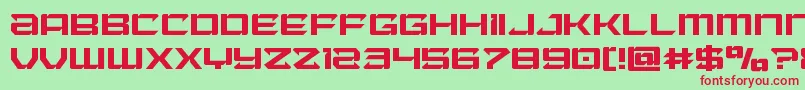 Laserwolf Font – Red Fonts on Green Background