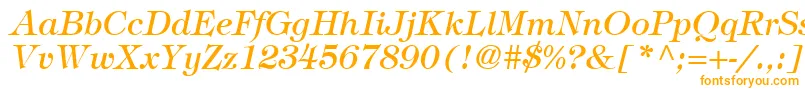 Шрифт SophisticateSsiItalic – оранжевые шрифты