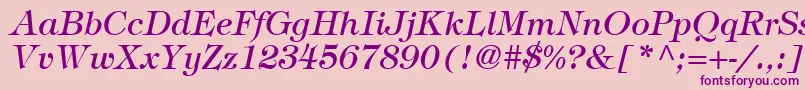 fuente SophisticateSsiItalic – Fuentes Moradas Sobre Fondo Rosa