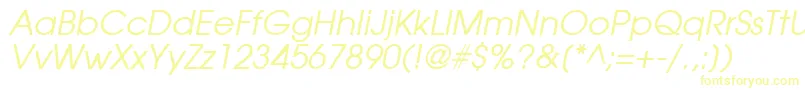 AvalancheItalic Font – Yellow Fonts