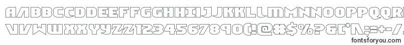 Шрифт Ninjagardenout – шрифты с обводкой