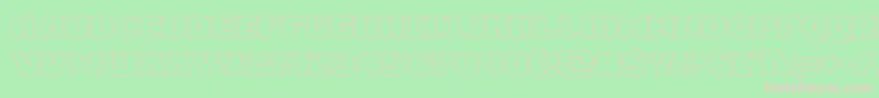 Ninjagardenout Font – Pink Fonts on Green Background