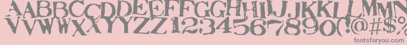 Stamaj Font – Gray Fonts on Pink Background