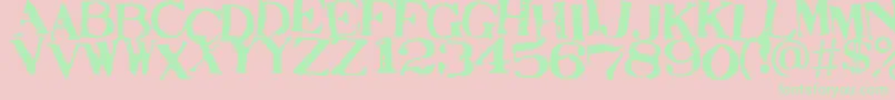 Stamaj Font – Green Fonts on Pink Background