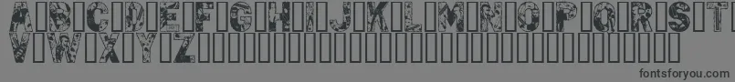 PunkRock Font – Black Fonts on Gray Background