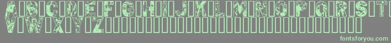 PunkRock Font – Green Fonts on Gray Background