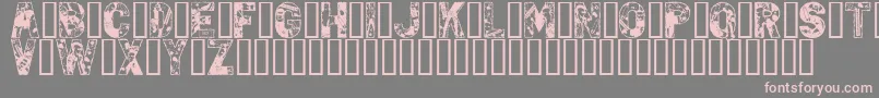 PunkRock Font – Pink Fonts on Gray Background