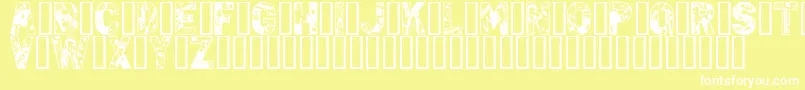 PunkRock Font – White Fonts on Yellow Background