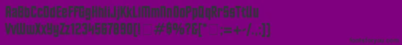 FinalFrontierOldStyle-fontti – mustat fontit violetilla taustalla