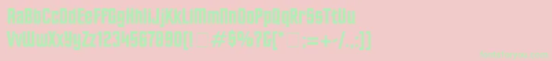 FinalFrontierOldStyle Font – Green Fonts on Pink Background