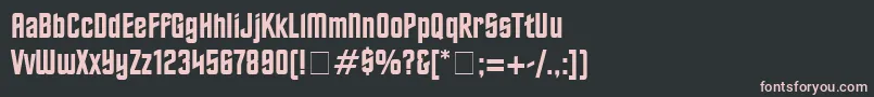 Шрифт FinalFrontierOldStyle – розовые шрифты на чёрном фоне