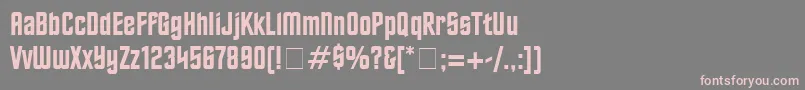 フォントFinalFrontierOldStyle – 灰色の背景にピンクのフォント