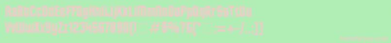 Шрифт FinalFrontierOldStyle – розовые шрифты на зелёном фоне