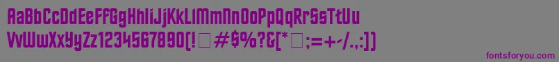Шрифт FinalFrontierOldStyle – фиолетовые шрифты на сером фоне