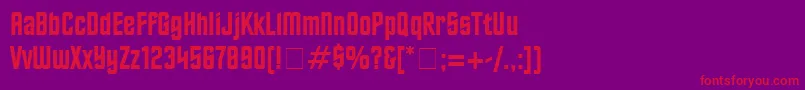 FinalFrontierOldStyle Font – Red Fonts on Purple Background