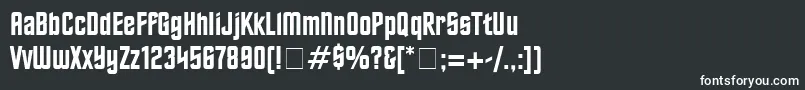 Шрифт FinalFrontierOldStyle – белые шрифты на чёрном фоне