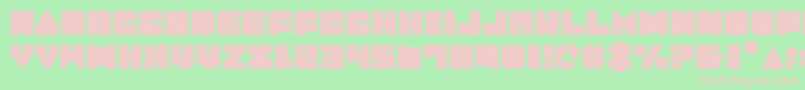 Lobotommy Font – Pink Fonts on Green Background