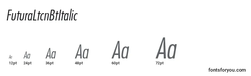 FuturaLtcnBtItalic Font Sizes