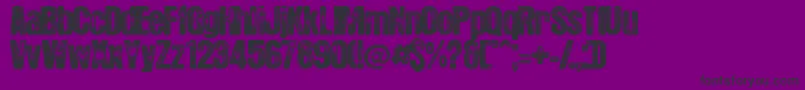 HotelCoralEssex Font – Black Fonts on Purple Background