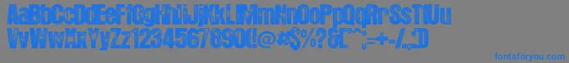 HotelCoralEssex Font – Blue Fonts on Gray Background