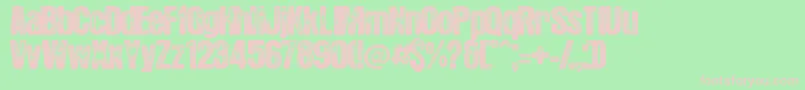 HotelCoralEssex Font – Pink Fonts on Green Background