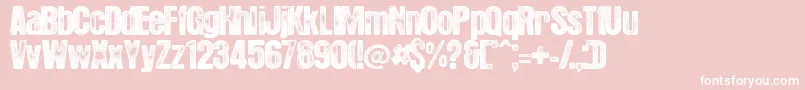 HotelCoralEssex Font – White Fonts on Pink Background